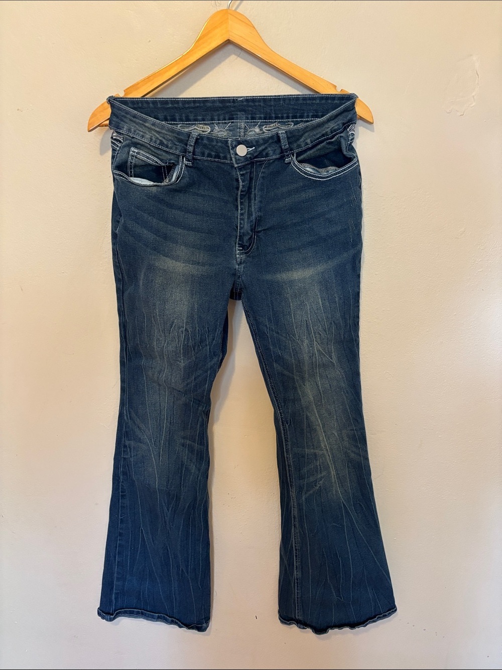 Dark Blue Women's Bootcut Jeans